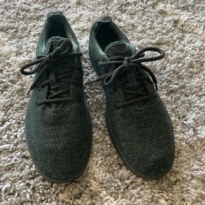 Allbirds Mens Wool Runner Dark Green Black Sole 10